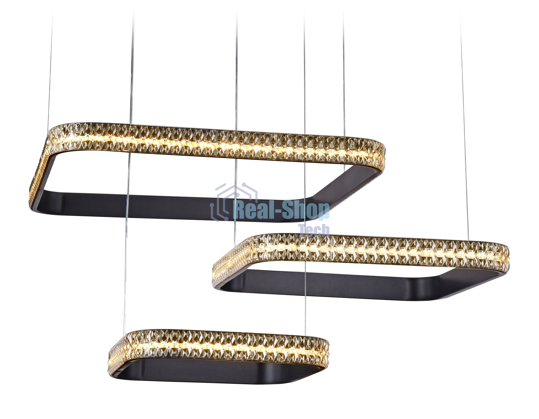 Светильник Ambrella light FA6166 BK черный 131W 720*500*900 (ПДУ РАДИО 2.4)