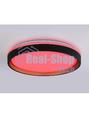Светодиодный светильник RGB Ambrella light FZ610 BK/GD черный/золото IP20 66W 3000K-6500K+RGB D490*85 (ПДУ ИК)