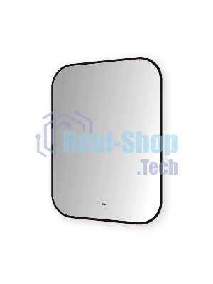 Зеркало Bau Black Rand 60х80, с LED фоновой подсветкой, бесконтактным сенсором, черной окантовкой