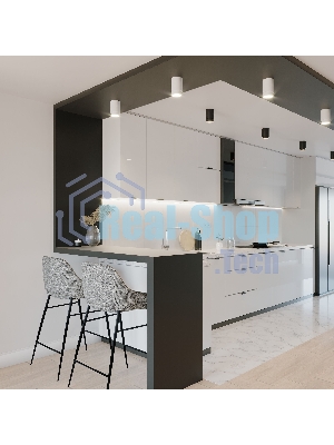 Светильник потолочный светодиодный Cors 10W (25032/LED) чёрный