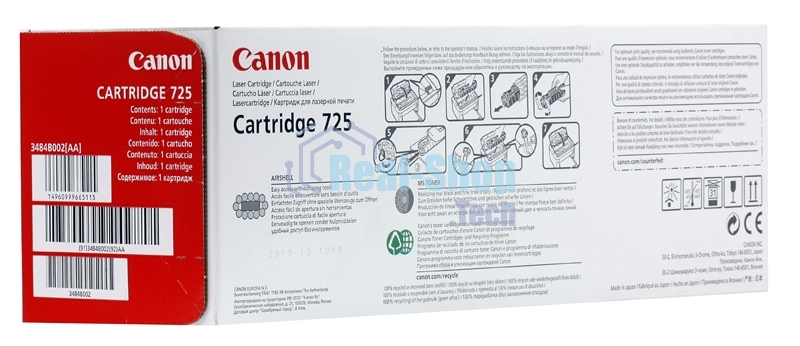 Картридж лазерный Canon Cartridge 725 (3484B002/3484B005) черный (1600 стр) для LBP6000/6000B