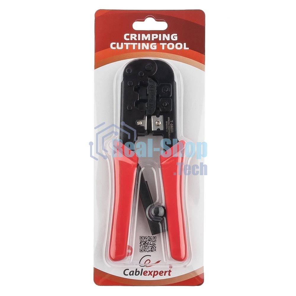 Инструмент Cablexpert T-568R, обжимной универс. с фиксатором, для витой пары и тел.линии 