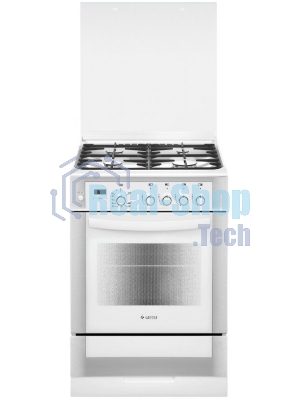 Плита газовая Gefest ПГ 6300-03 0040 белый, конфорок 4 шт, духовка 52 л, 60 см x 85 см x 60 см