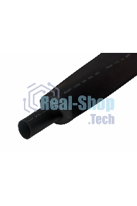 Термоусаживаемая трубка Rexant 35,0/17,5 мм, черная, упаковка 10 шт. по 1 м