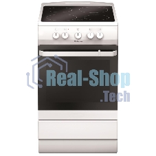 Плита электрическая Hansa FCCW54000 белый, конфорок 4 шт, духовка 68 л, 50 см x 85 см x 60 см