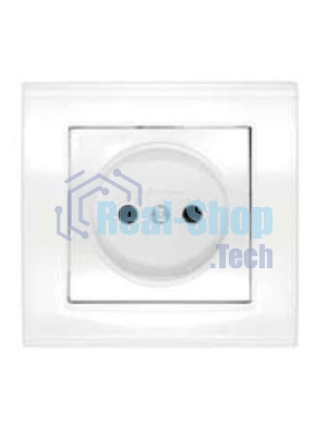 Розетка 1-м СП Бриллиант 16А IP20 защ. шторки без заземл. бел. Universal 7947595