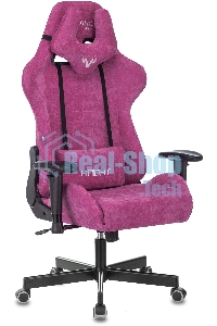 Кресло игровое Бюрократ VIKING KNIGHT LT15 FABRIC малиновый крестовина металл/пластик