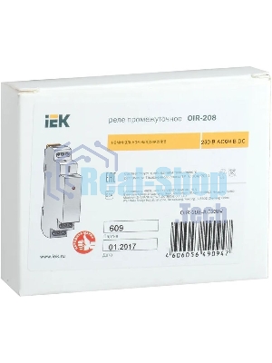 Реле промежуточное OIR 2 конт. (8А) 230В AC ИЭК OIR-208-AC230V