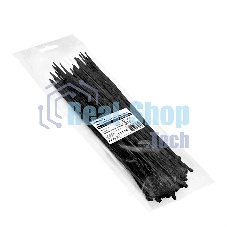 Стяжка (хомут) нейлоновая ExeGate CV66-350x4.8B (нейлон 6.6, 350x4.8 мм, неоткрывающаяся, halogen free, -40°C - +85°C, черная, 100 шт)