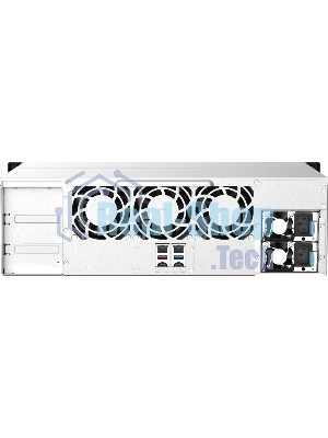 Сетевое хранилище без дисков SMB QNAP TS-1673AU-RP-16G NAS 16 HDD trays, 2x 2.5 GbE, rackmount, 2 PSU. 4-core AMD V1500B 2,2 GHz,RAM 16 Gb (1 x 16 GB) up to 32 Gb (2 x 16 GB). W/o rail kit RAIL-B02