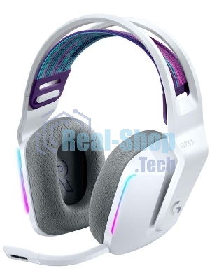 Гарнитура беспроводная LOGITECH G733 LIGHTSPEED Wireless RGb Gaming Headset - белый - 2.4GHZ - EMEA