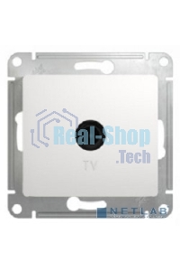 Механизм розетки TV 1-м СП Glossa 1DB белый SchE GSL000191