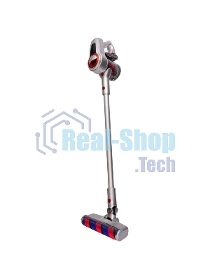Пылесос вертикальный Sharp ECSB72RS серебристый/красный, питание от аккумулятора, 95 Вт, уборка сухая, пылесборник 1 л, работа от АКБ max 36 мин