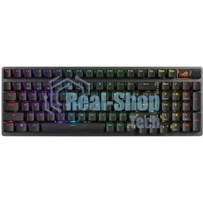 Клавиатура ASUS Strix Scope II 96 гибридная, Bluetooth, радиоканал, чёрный