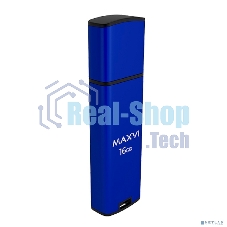 Флешка USB Maxvi MP2 blue (FD16GbUSB20C10MP2), 16Gb, USB 2.0, R/W 15/5, синий/черный