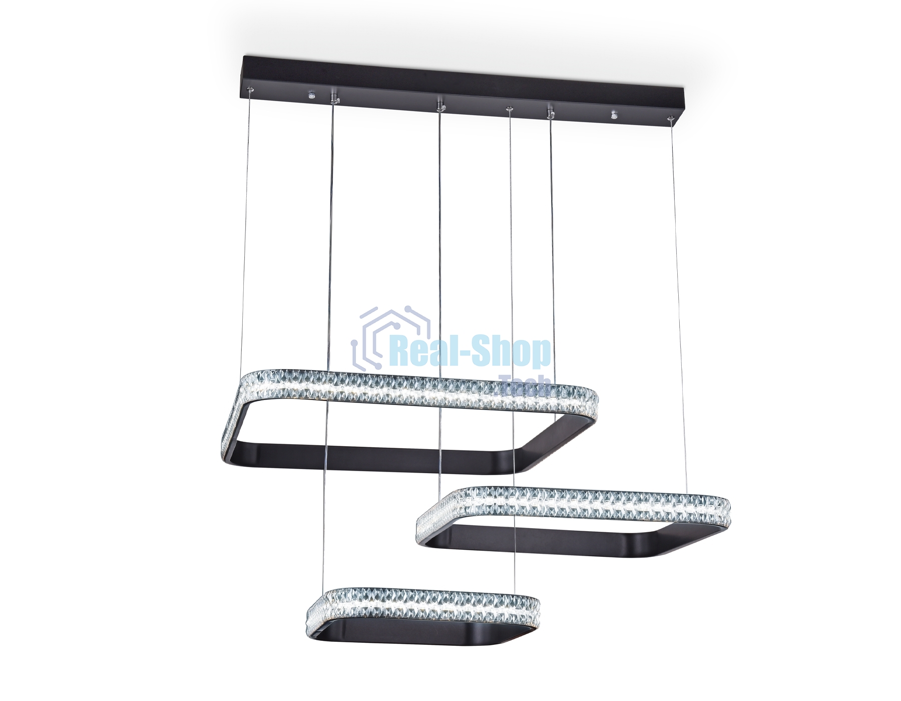 Светильник Ambrella light FA6166 BK черный 131W 720*500*900 (ПДУ РАДИО 2.4)