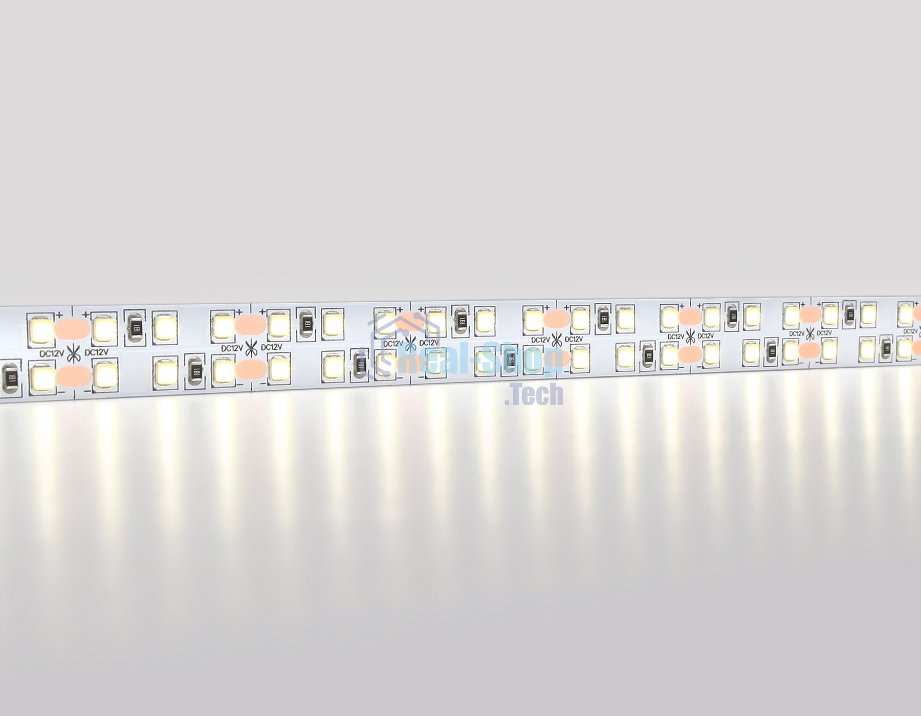 Светодиодная лента Ambrella light GS1602 2835 240Led/ 19.2W m/ 12V IP20 4500K/ 5000*14*1.2mm (2 конт.)