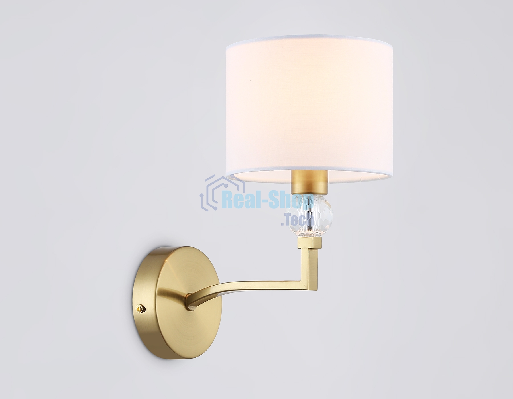 Настенный светильник Ambrella light LH71135 BS/WH латунь/белый E14 max 40W 220*140*250