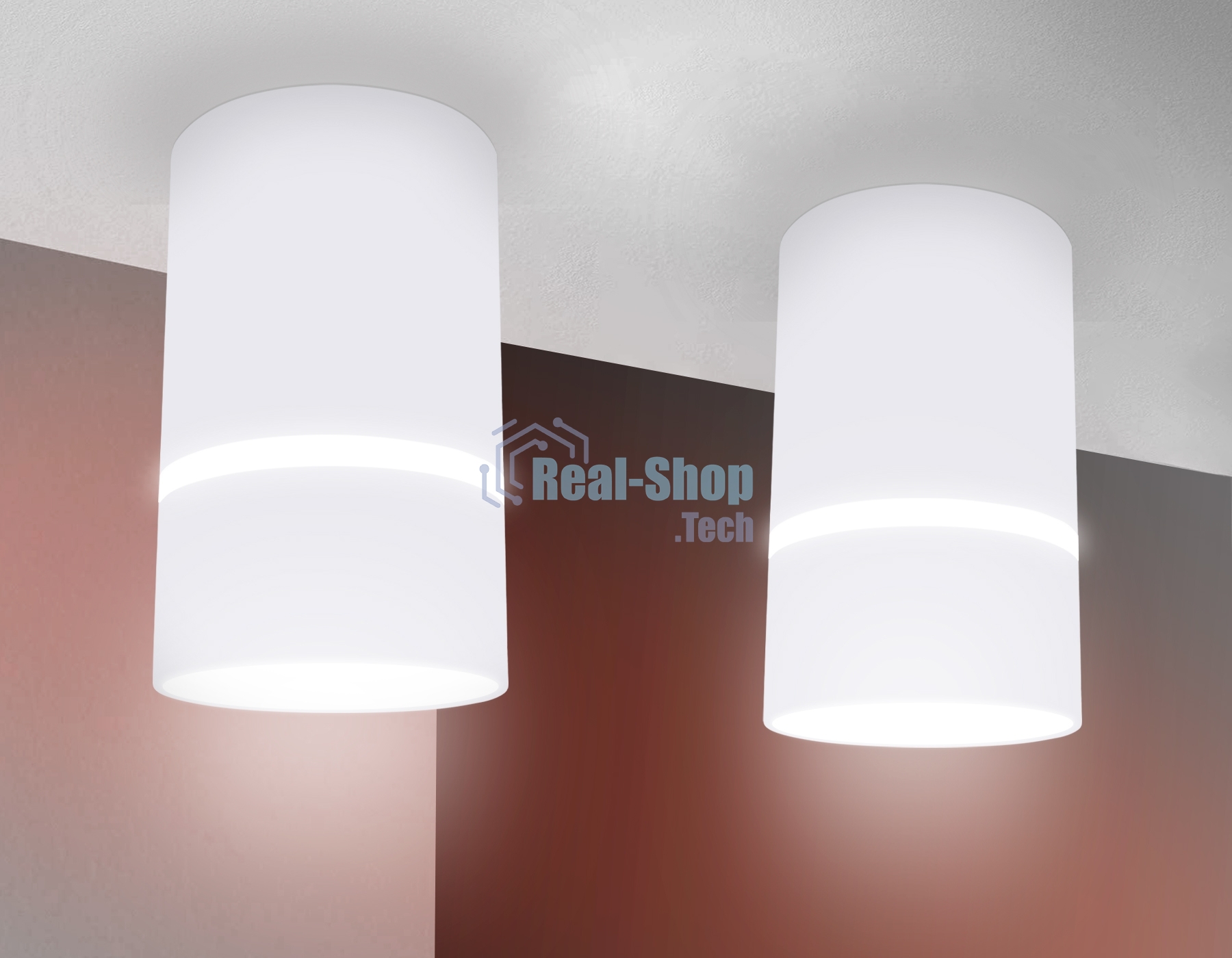 Светильник Ambrella light TN3411 SWH белый песок GU5.3 D65*105