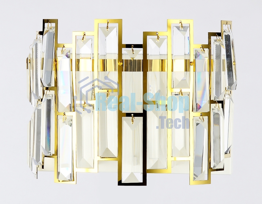 Светильник Ambrella light TR5055 GD/WH/CL золото/белый/прозрачный E14/2 max 40W 250*200*140