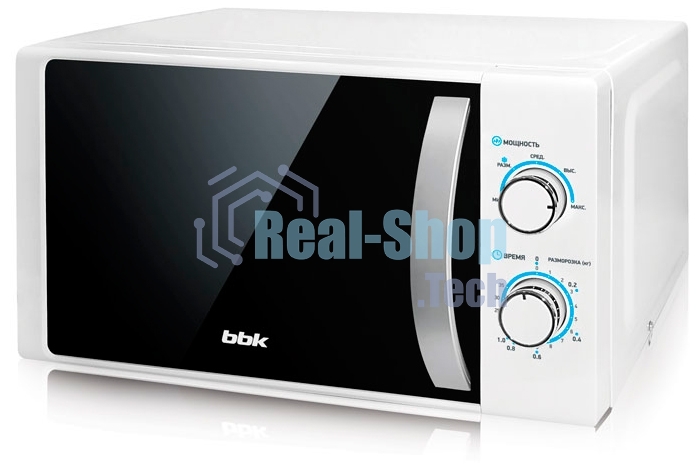 Микроволновая печь BBK 20MWS-711M/WS белый/серебро, 20 литров, механическое управление, 700 Вт