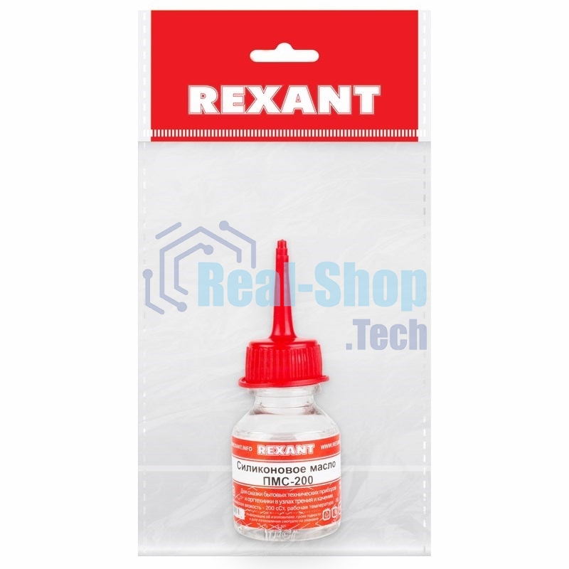 Силиконовое масло Rexant, ПМС-200, 15 мл, носик, (Полиметилсилоксан)