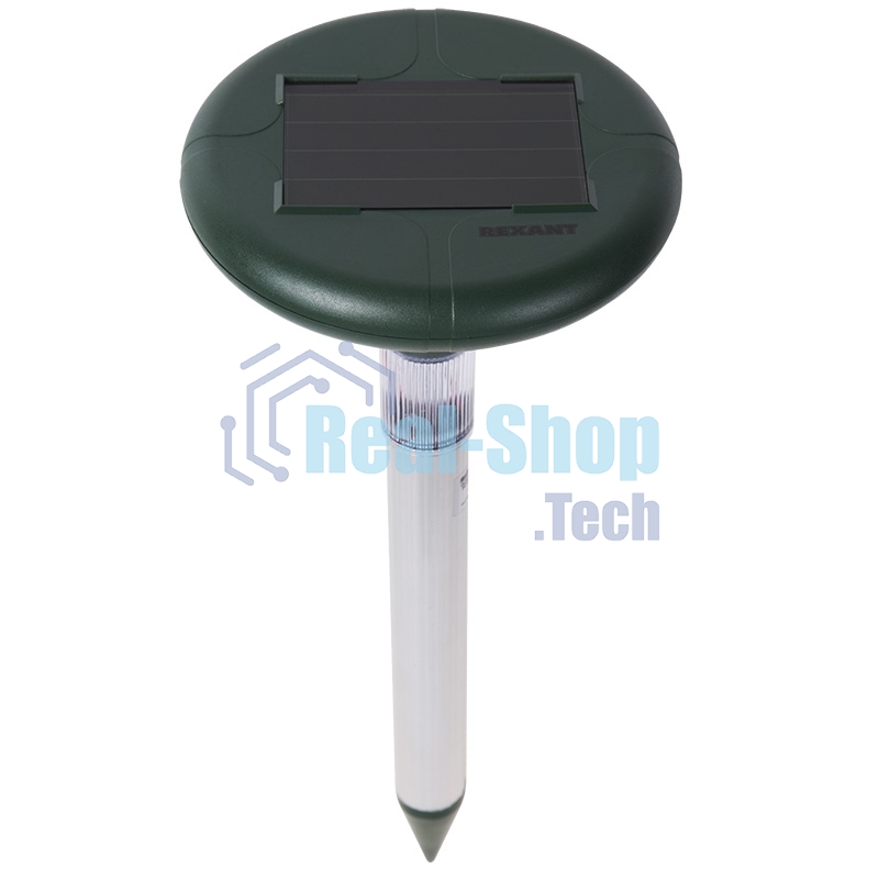 Ультразвуковой отпугиватель змей на солнечной батарее с подсветкой Rexant