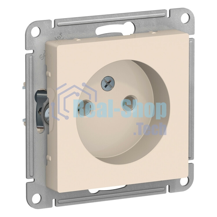 Механизм розетки 1-м СП AtlasDesign без заземл. 16А беж. SchE ATN000241