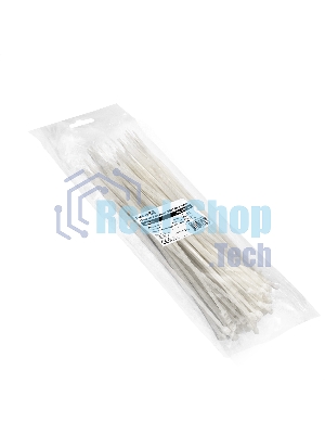 Стяжка (хомут) нейлоновая ExeGate CV66-350x4.8W (нейлон 6.6, 350x4.8 мм, неоткрывающаяся, halogen free, -40°C - +85°C, белая, 100 шт)