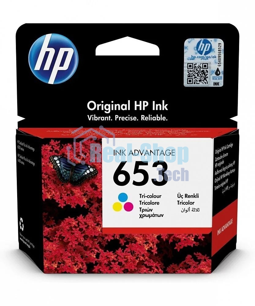 Картридж HP 653 струйный трехцветный (200 стр)