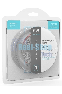Лента светодиодная Basic Gauss 12V 4,8W/m 312lm/m 4000K IP20 LED 5m 1/100