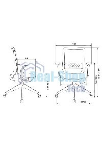 Кресло офисное Бюрократ MC-W611NL серый TW-04 38-417 сетка/ткань, крестов. 4-луч. пластик пластик