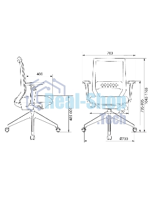 Кресло Бюрократ MC-W611NL серый, сетка