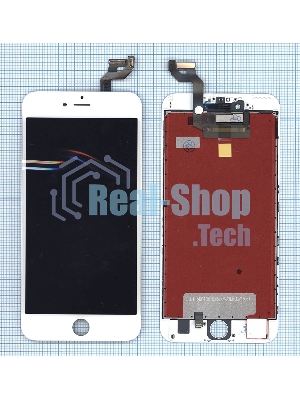 Дисплей для iPhone 6S Plus в сборе с тачскрином (Foxconn), белый