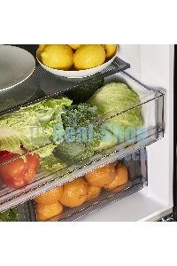 Холодильник Maunfeld MFF183NFBE черный трехкамерный инвертор 270/135л морозилка снизу, Total NoFrost, Side by Side