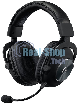 Гарнитура Logitech G PRO X чёрный, беспроводная, USB, подвижный микрофон, отсоединяемый кабель 2 м