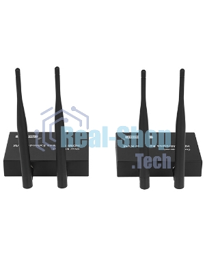 Удлинитель ORIENT VE054, WiFi HDMI KVM Extender (Tx+Rx), HDMI+USB беспроводной удлинитель до 200 м, HDMI 1.3, 1080p@60Hz, HDCP1.2, передача ИК сигнала управления, питание от внешних БП, метал. корпус (31372)