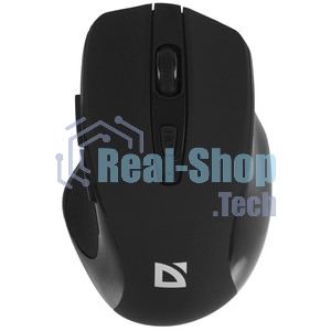 Мышь беспроводная Defender Prime MB-053 черный, 1600 dpi, радиоканал, USB, кнопки - 6