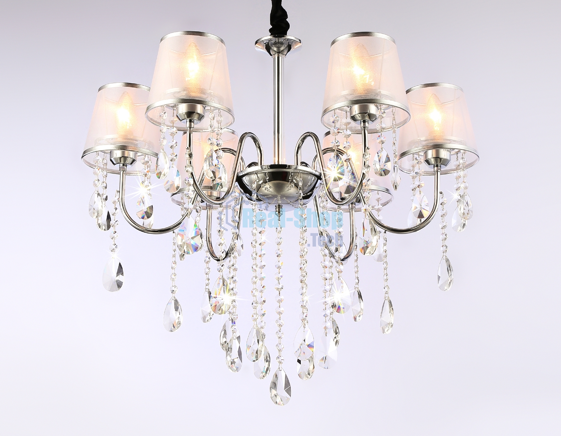 Светильник Ambrella light TR4588/6 CH/SL хром/серебро E14/6 max 40W D660*570