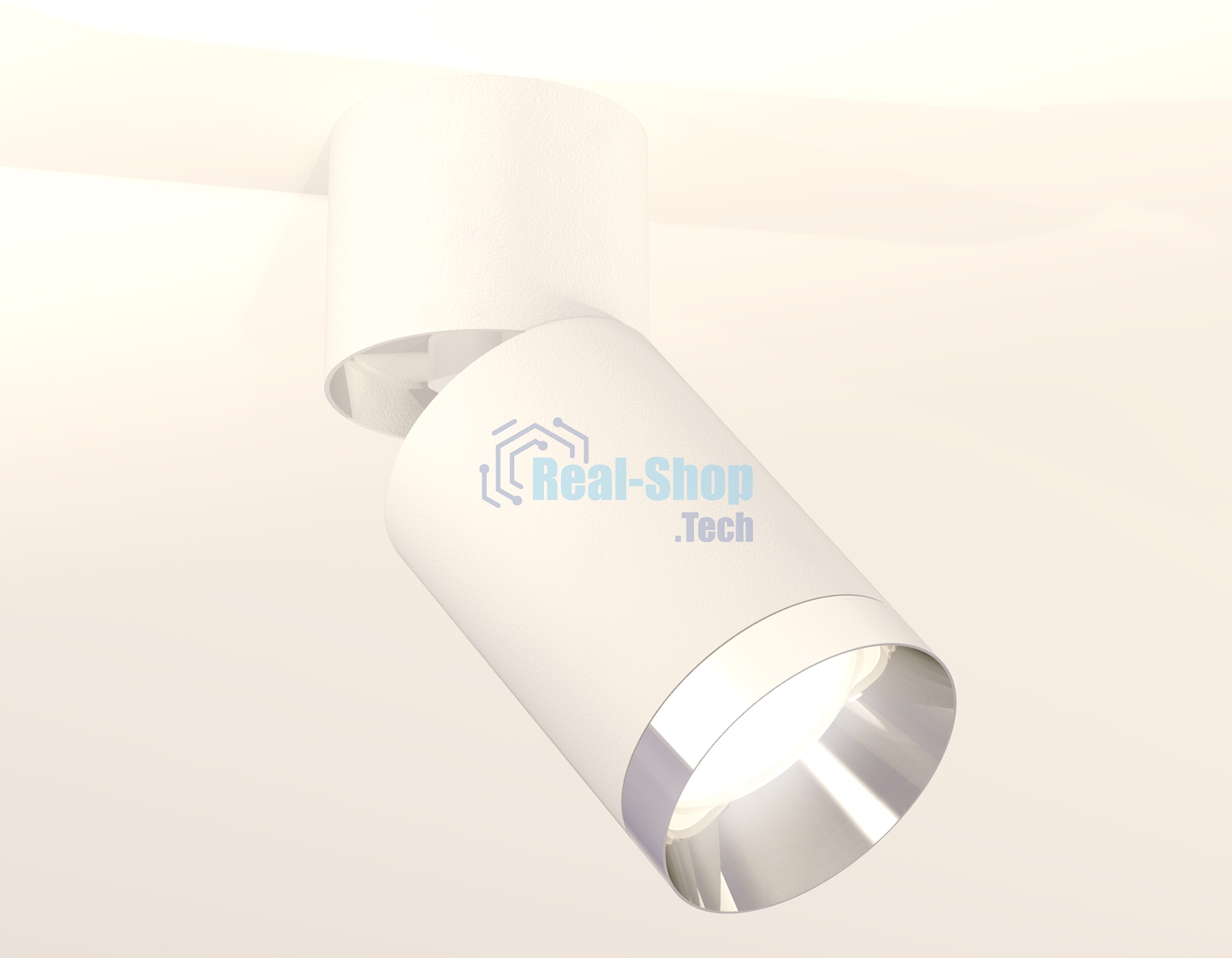 Комплект накладного поворотного светильника Ambrella light XM6312042 SWH/WH/PSL белый песок/белый/серебро полированное MR16 GU5.3 (A2220, C6312, N6132)