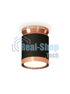 Светильник Ambrella Light XS8142035 SBK/PPG черный песок/золото розовое полированное GX53 (N8912, C8142, N8126)