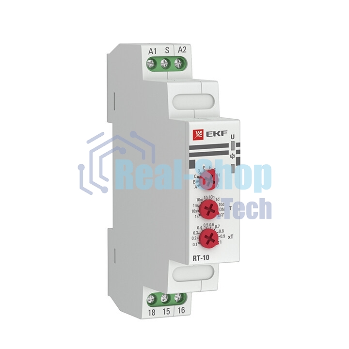 Реле времени EKF PROxima (10 устанавл. функц.) RT-10 12-240В