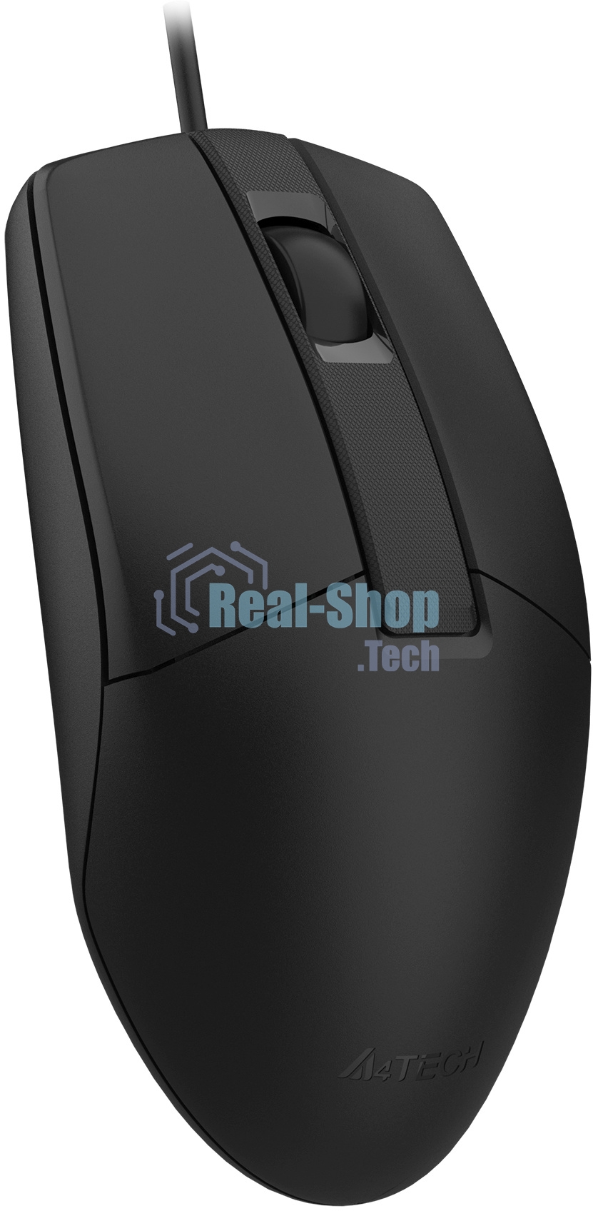 Мышь проводная A4Tech OP-335S черный, 1200 dpi, USB Type-A, кнопки - 3