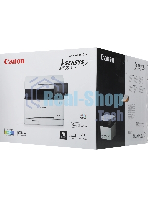 МФУ лазерное Canon i-Sensys MF651Cw, А4, цветное, печ. 18 стр/мин., скан. до 27 стр/мин (ч/б) 14 стр/мин (цвет), 1200 x 1200 dpi (принтер) 600x600dpi (сканер), USB 2.0, RJ-45, Wi-Fi, Air Print, Mopria