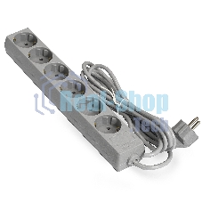 Сетевой фильтр ExeGate EX285835RUS ECE-6-5G (6 евророзетки с заземлением, 5 м, серый)