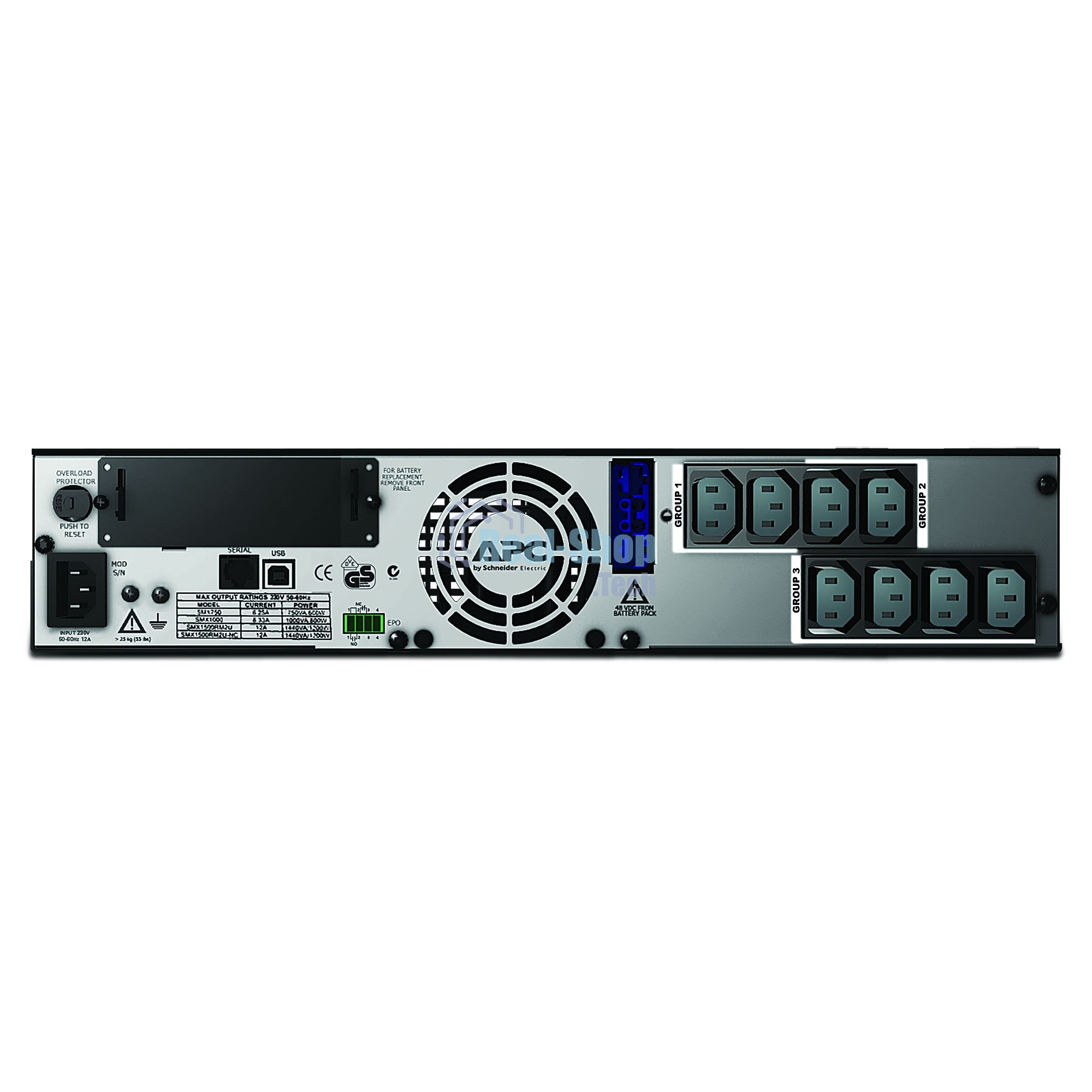 Источник бесперебойного питания APC Smart-UPS X SMX1500RMI2U 1200Вт 1500ВА черный