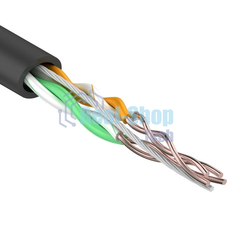 Кабель Rexant UTP cat.5e 2 пары (305м) 0.51 мм OUTDOOR