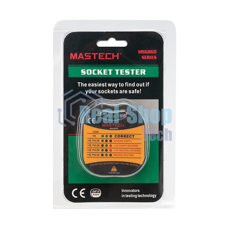 Тестер розеток MS6860D MASTECH
