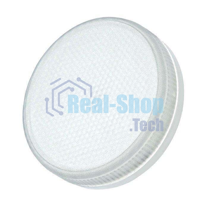 Лампа светодиодная JazzWay PLED-ECO-GX53 6Вт таблетка 3000К frost тепл. белый GX53 460лм 230В