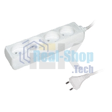 Удлинитель 4х3 м без заземл. 10А IP20 У4 2P ИЭК WYP10-06-04-03-N